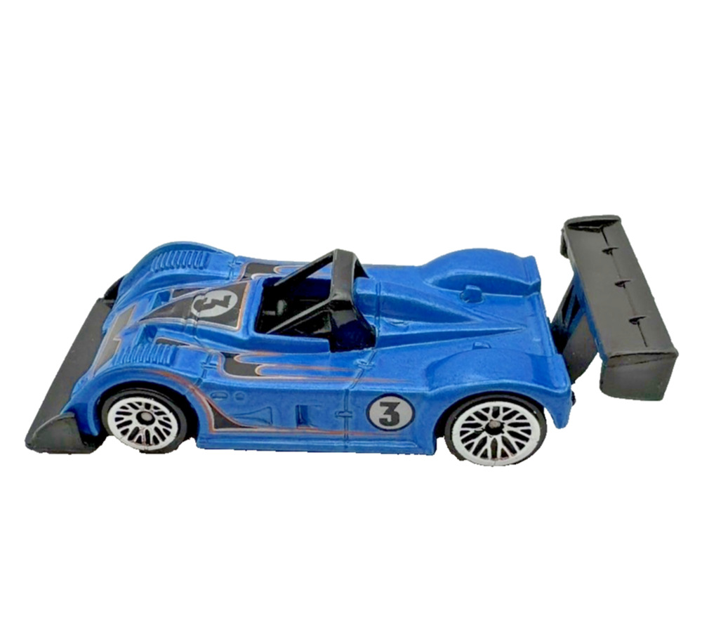 Hot Wheels Power Pipes Blue #3 Die-Cast Race Car 2000 Malaysia 3in